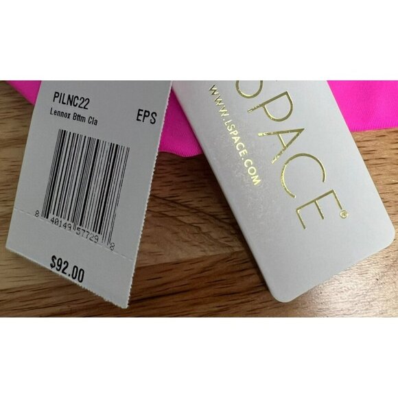 L*Space Women's Lennox String Bikini Bottom Pink/Multi Striped Small New - Picture 9 of 9